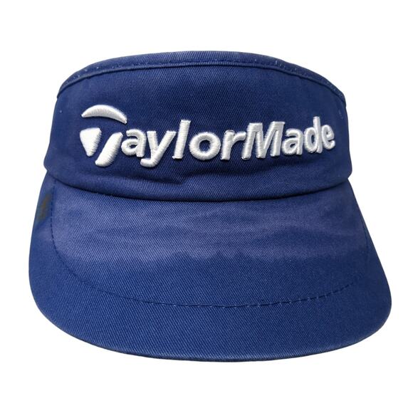 TaylorMade Sun Visor Cap Blue One Size Adjustable Embroidered Lightweight - Picture 1 of 8